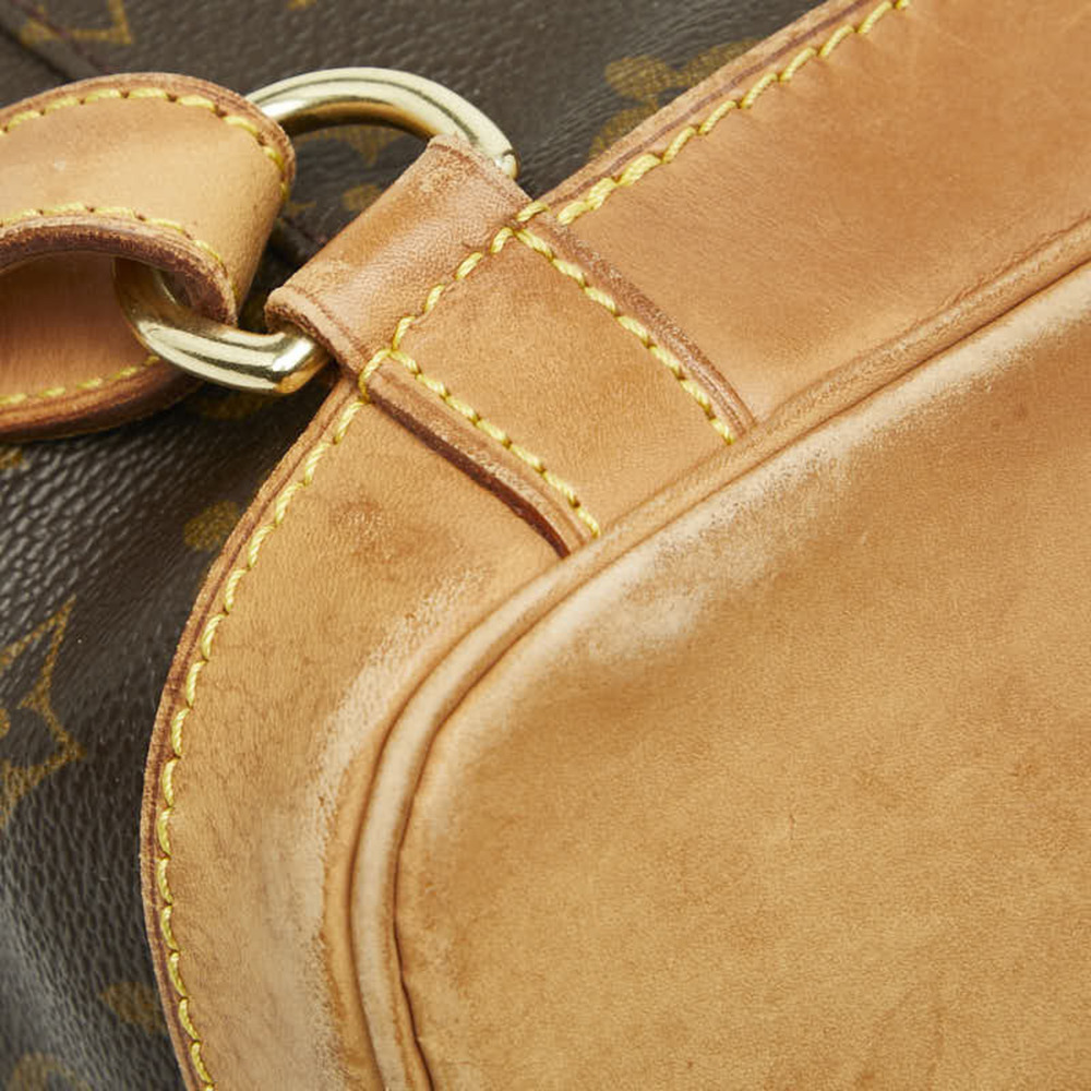 LOUIS VUITTON Authentic Brown Monogram Leather Backpack - Picture 7 of 14